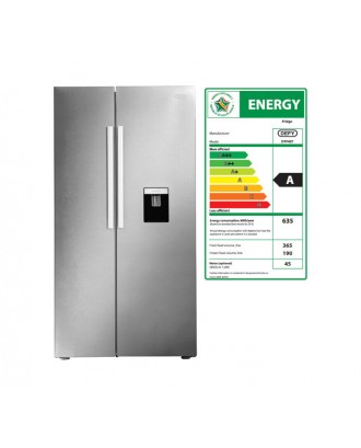 Defy 625L Fridge Freezer Silver WDisp